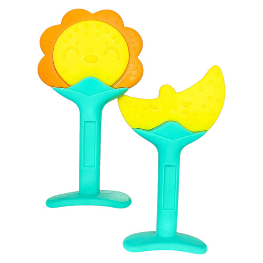 Baby Teething Toys Set – Sun & Moon Silicone Teethers