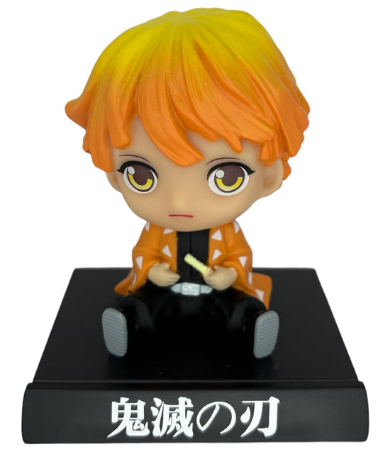 Zenitsu Agatsuma Bobblehead Figure | Demon Slayer Collectible Toy & Anime Desk Decor