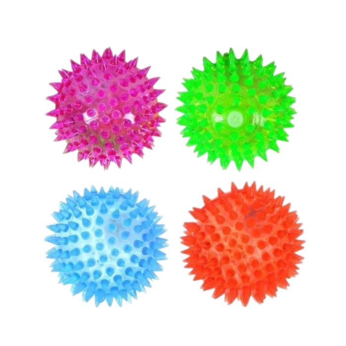 Flashing Squeezy Light Ball | Soft Squeeze Toy for Kids & Pets | 3-Inch LED Bounce & Play Ball