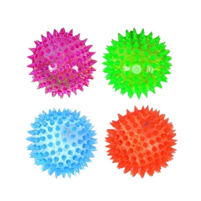 Flashing Squeezy Light Ball | Soft Squeeze Toy for Kids & Pets | 3-Inch LED Bounce & Play Ball