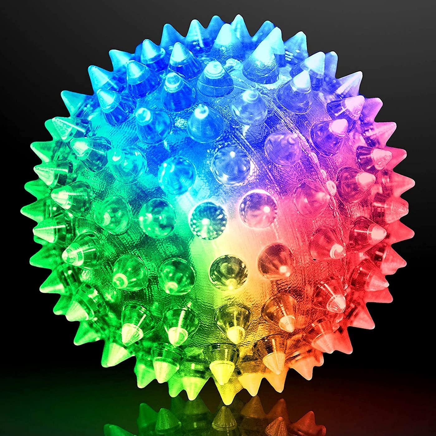 Flashing Squeezy Light Ball | Soft Squeeze Toy for Kids & Pets | 3-Inch LED Bounce & Play Ball