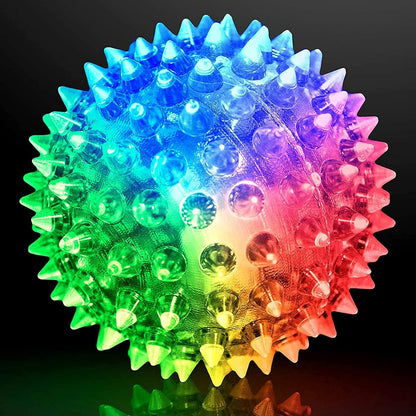Flashing Squeezy Light Ball | Soft Squeeze Toy for Kids & Pets | 3-Inch LED Bounce & Play Ball