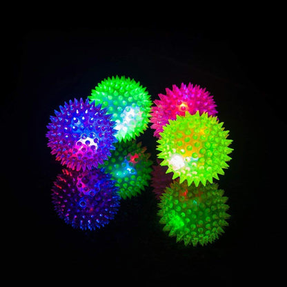 Flashing Squeezy Light Ball | Soft Squeeze Toy for Kids & Pets | 3-Inch LED Bounce & Play Ball