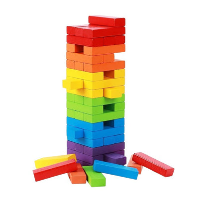 Colorful Tumbling Tower Block Game | Fun Stacking Toy for Kids & Adults | Perfect Gift for Boys & Girls