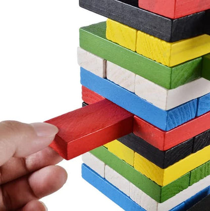 Colorful Tumbling Tower Block Game | Fun Stacking Toy for Kids & Adults | Perfect Gift for Boys & Girls