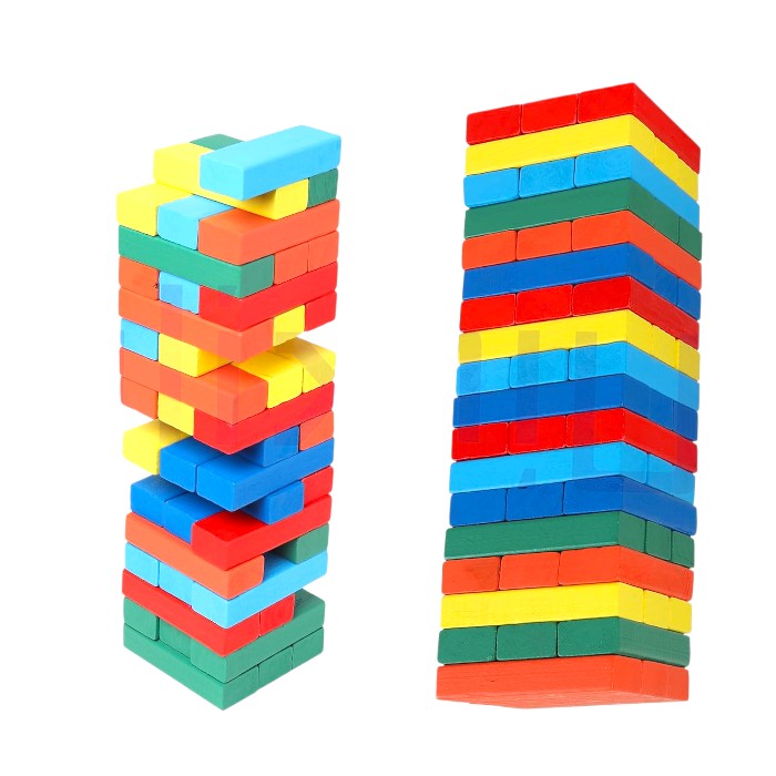 Colorful Tumbling Tower Block Game | Fun Stacking Toy for Kids & Adults | Perfect Gift for Boys & Girls