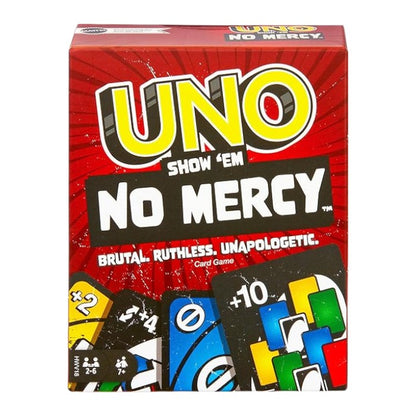 UNO No Mercy Card Game | Brutal Extreme Edition with +10, +20 & Savage Action Cards | Fun Party Game for Kids & Adults (2–6 Players)