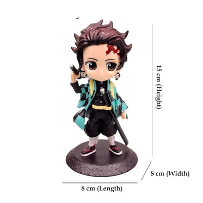 Tanjiro Action Figure | Demon Slayer Anime Collectible Toy | Stylish Desk & Car Dashboard Decor Gift for Kids & Fans