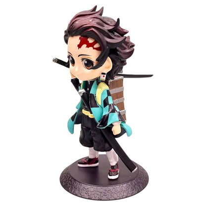 Tanjiro Action Figure | Demon Slayer Anime Collectible Toy | Stylish Desk & Car Dashboard Decor Gift for Kids & Fans