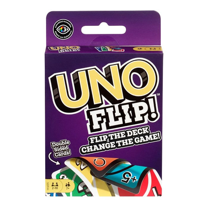 UNO Flip! Double-Sided Card Game | Flip the Deck, Change the Game | Exciting Family & Party Game for Kids & Adults (2–10 Players, Age 7+)