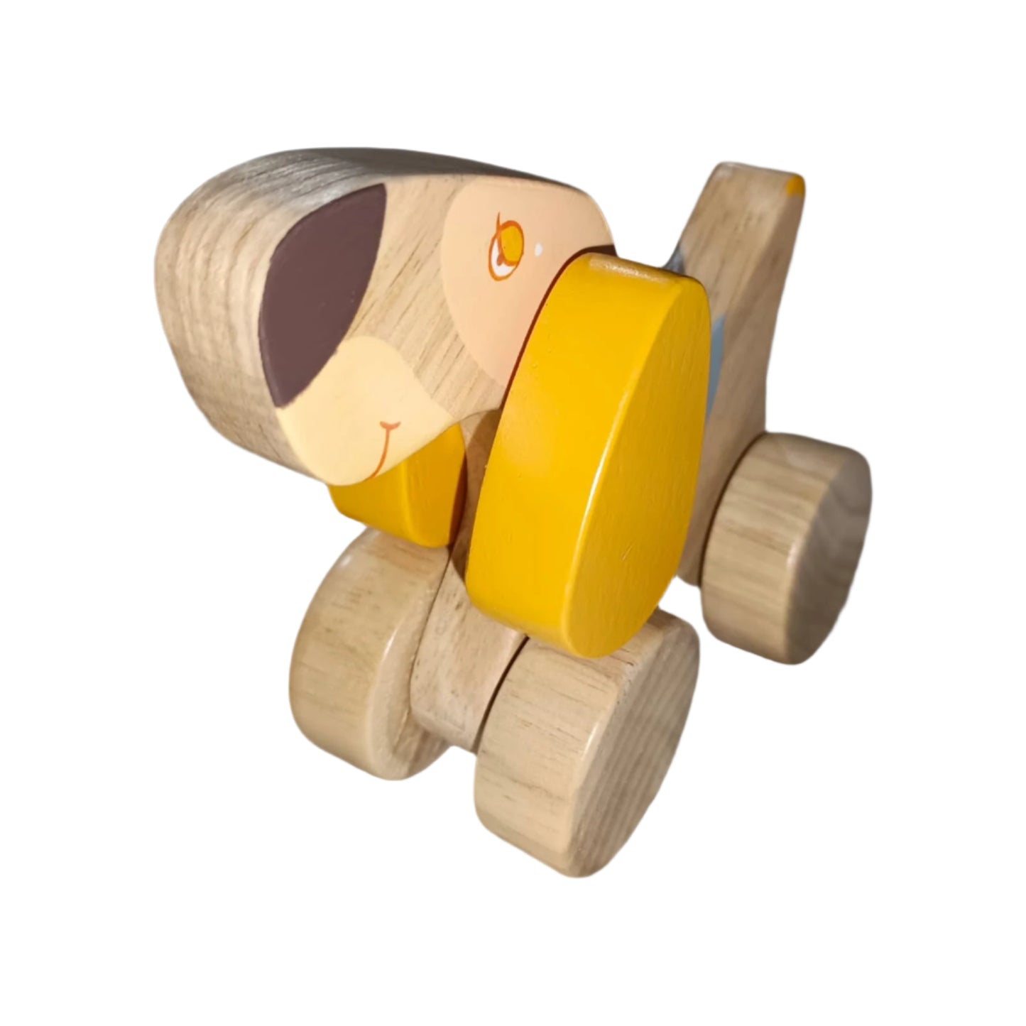 Wooden Dog Push Toy | Montessori Baby & Toddler Toy for Kids