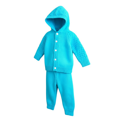 Woolen Sweater Hooded Pair For Newborns & Infants