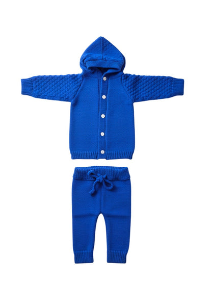 Woolen Sweater Hooded Pair For Newborns & Infants