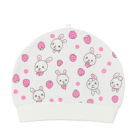 Newborn Baby Combo Gift Set of 5 | Cotton Dress, Swaddle Wrap, Cap, Mittens & Baby Pillow