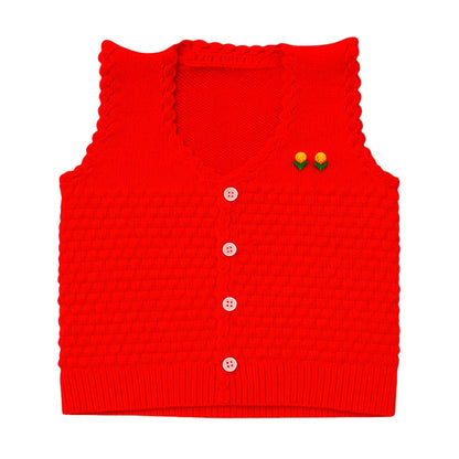 Newborn Baby Half Woolen Sweater | Vest – Soft Knitted Winter Wear