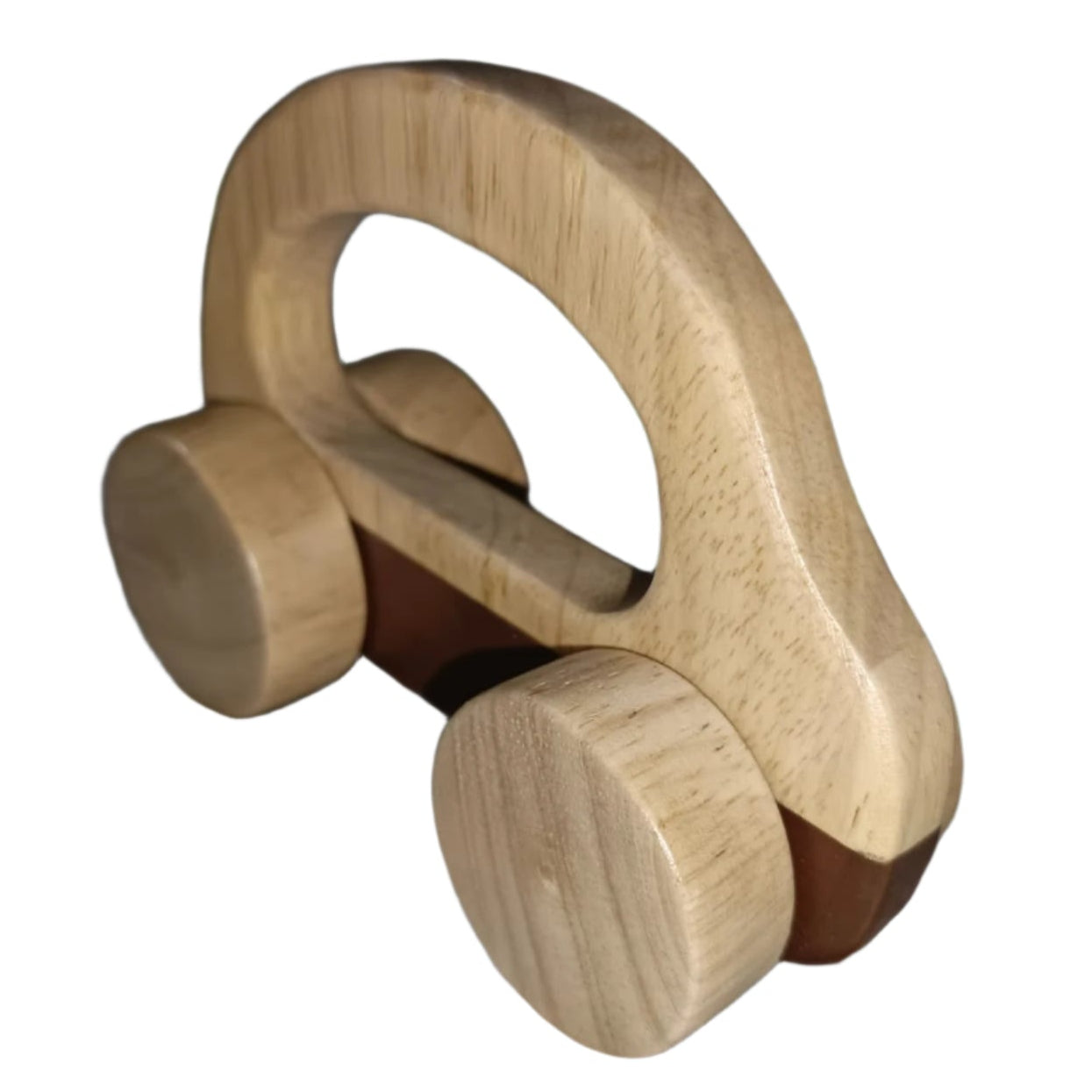 Wooden Wheeled Car Toy | Montessori Push & Pull Vehicle for Kids